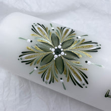 Load image into Gallery viewer, PÁFUGL - kerti+bók <br> <small>Mosagrænt og gull </small>