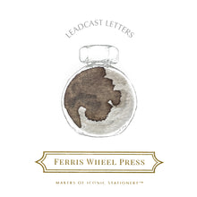 Load image into Gallery viewer, FERRIS WHEEL PRESS INK<br>Leadcast letters ink 38ml.