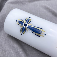 Load image into Gallery viewer, PÁFUGL - kerti+bók <br> <small>Dökkblátt og gull </small>