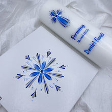 Load image into Gallery viewer, ÍSLANDSKLUKKA - kerti+bók <br> <small>Kóngablátt og silfur </small>