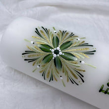 Load image into Gallery viewer, PÁFUGL - kerti+bók <br> <small>Grænt, eplagrænt og gull </small>