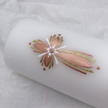 Load image into Gallery viewer, ÍSLANDSSÓL - kerti+bók <br> <small>Rosegold, hvítt og gull </small>