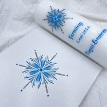 Load image into Gallery viewer, GEISLASÓL - kerti+bók <br> <small>Túrkís, svart og silfur </small>