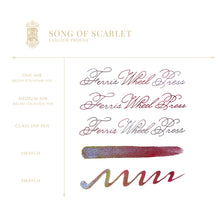 Load image into Gallery viewer, FERRIS WHEEL PRESS INK<br>FerriTales - Song of Scarlet 20ml. <br><small>Tvítóna & Glitrandi</small>