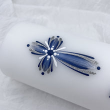 Load image into Gallery viewer, GEISLASÓL - kerti+bók <br> <small>Dökkblátt og silfur </small>