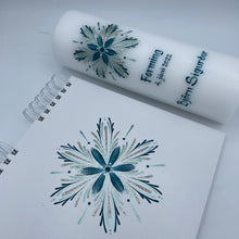 Load image into Gallery viewer, PÁFUGL - kerti+bók <br> <small>Blágrænt og antíksilfurl</small>