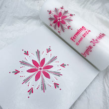 Load image into Gallery viewer, ÍSLANDSKLUKKA - kerti+bók <br> <small>Bleikt og silfur </small>