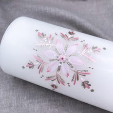 Load image into Gallery viewer, ÍSLANDSSÓL - kerti+bók <br> <small>Ljósbleikt og antíksilfur </small>