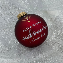 Load image into Gallery viewer, MERKING Á JÓLAKÚLU<br><small>Viðbót við keypta kúlu</small>