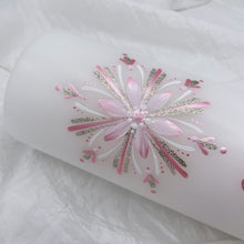 Load image into Gallery viewer, ÍSLANDSKLUKKA - kerti+bók <br> <small>Ljósbleikt og antíksilfur </small>