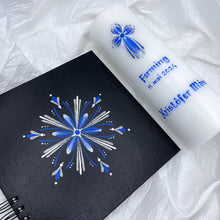 Load image into Gallery viewer, ÍSLANDSKLUKKA - kerti+bók <br> <small>Kóngablátt og silfur </small>