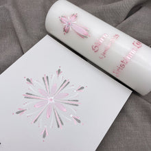 Load image into Gallery viewer, ÍSLANDSKLUKKA - kerti+bók <br> <small>Ljósbleikt og antíksilfur </small>