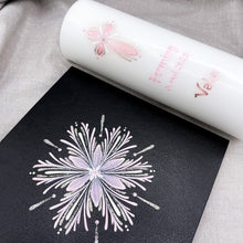 Load image into Gallery viewer, PÁFUGL - kerti+bók <br> <small>Ljósbleikt og antíksilfur </small>