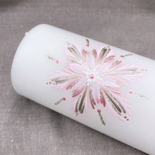 Load image into Gallery viewer, PÁFUGL - kerti+bók <br> <small>Ljósbleikt og antíksilfur </small>