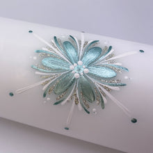 Load image into Gallery viewer, GEISLASÓL<br><small>Ljós sægrænn, hvítt og antíksilfur<br></small>