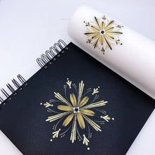 Load image into Gallery viewer, ÍSLANDSKLUKKA - kerti+bók <br> <small>Gull, dökkgrátt og hvítt </small>