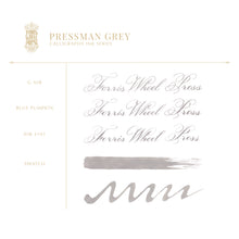 Load image into Gallery viewer, FERRIS WHEEL PRESS INK - CALLIGRAPHY INKS<br>PRessman Grey 28ml. <br><small>Vatnshelt & þekjandi</small>