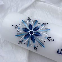 Load image into Gallery viewer, ÍSLANDSKLUKKA - kerti+bók <br> <small>Dökkblátt, túrkis og silfur </small>