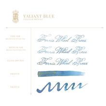 Load image into Gallery viewer, FERRIS WHEEL PRESS INK<br>FerriTales - Valiant Blue 20ml. <br><small>Tvítóna & Glitrandi</small>