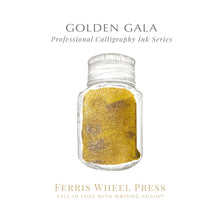 Load image into Gallery viewer, FERRIS WHEEL PRESS INK - CALLIGRAPHY INKS<br>Golden Gala 28ml. <br><small>Vatnshelt & þekjandi</small>