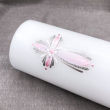 Load image into Gallery viewer, ÍSLANDSSÓL - kerti+bók <br> <small>Ljósbleikt og antíksilfur </small>