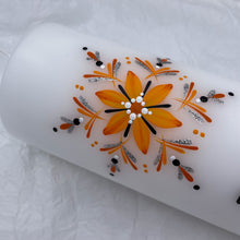 Load image into Gallery viewer, ÍSLANDSSÓL<br><small>Appelsínugult, svart og silfur<br></small>