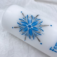 Load image into Gallery viewer, GEISLASÓL - kerti+bók <br> <small>Túrkís, svart og silfur </small>