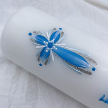 Load image into Gallery viewer, GEISLASÓL - kerti+bók <br> <small>Túrkís, svart og silfur </small>