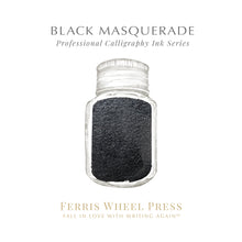 Load image into Gallery viewer, FERRIS WHEEL PRESS INK - CALLIGRAPHY INKS<br>Black Masquerade 28ml. <br><small>Vatnshelt & þekjandi</small>