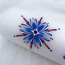 Load image into Gallery viewer, GEISLASÓL<br><small>Blátt, rautt, hvítt og silfur<br></small>