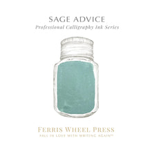 Load image into Gallery viewer, FERRIS WHEEL PRESS INK - CALLIGRAPHY INKS<br>Sage Advice 28ml. <br><small>Vatnshelt & þekjandi</small>