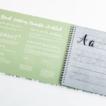 Load image into Gallery viewer, REUSABLE BRUSH LETTERING<br><small>Æfingabók og pensill</small>