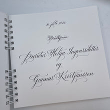 Load image into Gallery viewer, SKRAUTRITUN<br>4 línur- miðjað <br><small>Copperplate</small>