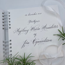 Load image into Gallery viewer, SKRAUTRITUN<br>4 línur- miðjað <br><small>Copperplate</small>