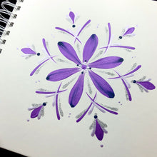 Load image into Gallery viewer, ÍSLANDSSÓL <br> <small>Fjólublátt og silfur </small>