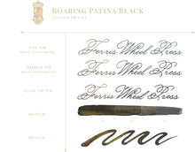 Load image into Gallery viewer, FERRIS WHEEL PRESS INK - LIMITED EDITION 2022<br>Roaring Patina Black 38ml. <br><small>Tvítóna & glitrandi</small>