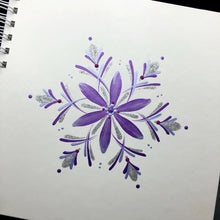 Load image into Gallery viewer, ÍSLANDSSÓL <br> <small>Fjólublátt og silfur </small>