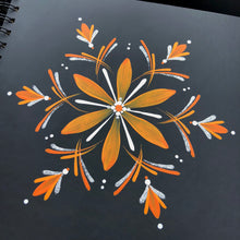 Load image into Gallery viewer, ÍSLANDSSÓL <br> <small>Appelsínugult, hvítt og silfur</small>