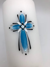 Load image into Gallery viewer, ÍSLANSKLUKKA - kerti+bók <br> <small>Túrkís, svart og silfur </small>