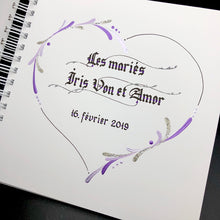 Load image into Gallery viewer, skrautritun calligraphy lettering gothic blackletter skrautskrift brúðkaup skírn marriage
