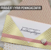 Load image into Gallery viewer, UMSLAGAKORT<br><small>Handunnið umslag með einföldu korti</small>