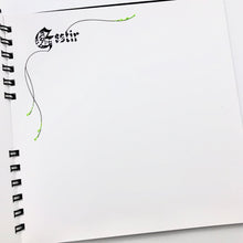 Load image into Gallery viewer, skrautritun calligraphy lettering gothic blackletter skrautskrift gestabók viðburðir tilefni ferming skírn brúðkaup útskrift stúdent minning gestabók gestir