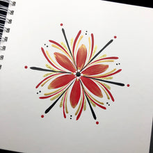 Load image into Gallery viewer, GEISLASÓL <br> <small>Rautt, svart og gull </small>