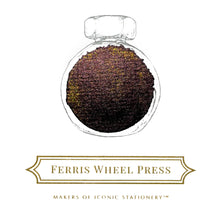 Load image into Gallery viewer, FERRIS WHEEL PRESS INK - LIMITED EDITION 2022<br>Roaring Patina Black 38ml. <br><small>Tvítóna & glitrandi</small>