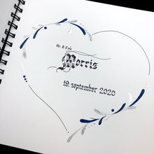 Load image into Gallery viewer, skrautritun calligraphy lettering gothic blackletter skrautskrift brúðkaup skírn marriage