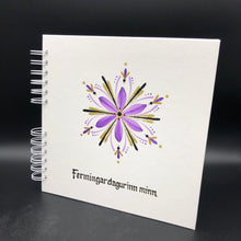 Load image into Gallery viewer, MERKING Á BÓKARKÁPU<br>Handmálað<br><small>1 lína miðjuð </small>