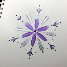 Load image into Gallery viewer, ÍSLANDSKLUKKA <br> <small>Fjólublátt og silfur </small>