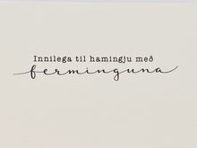 Load image into Gallery viewer, UMSLAGAKORT<br><small>Handunnið umslag með einföldu korti</small>