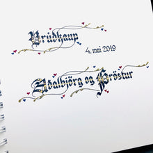 Load image into Gallery viewer, SKRAUTRITUN<br>3 línur<br><small>Blackletter</small>