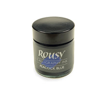 Load image into Gallery viewer, ROUSY CALLIGRAPHY INK<br> Peacock blue 30ml.